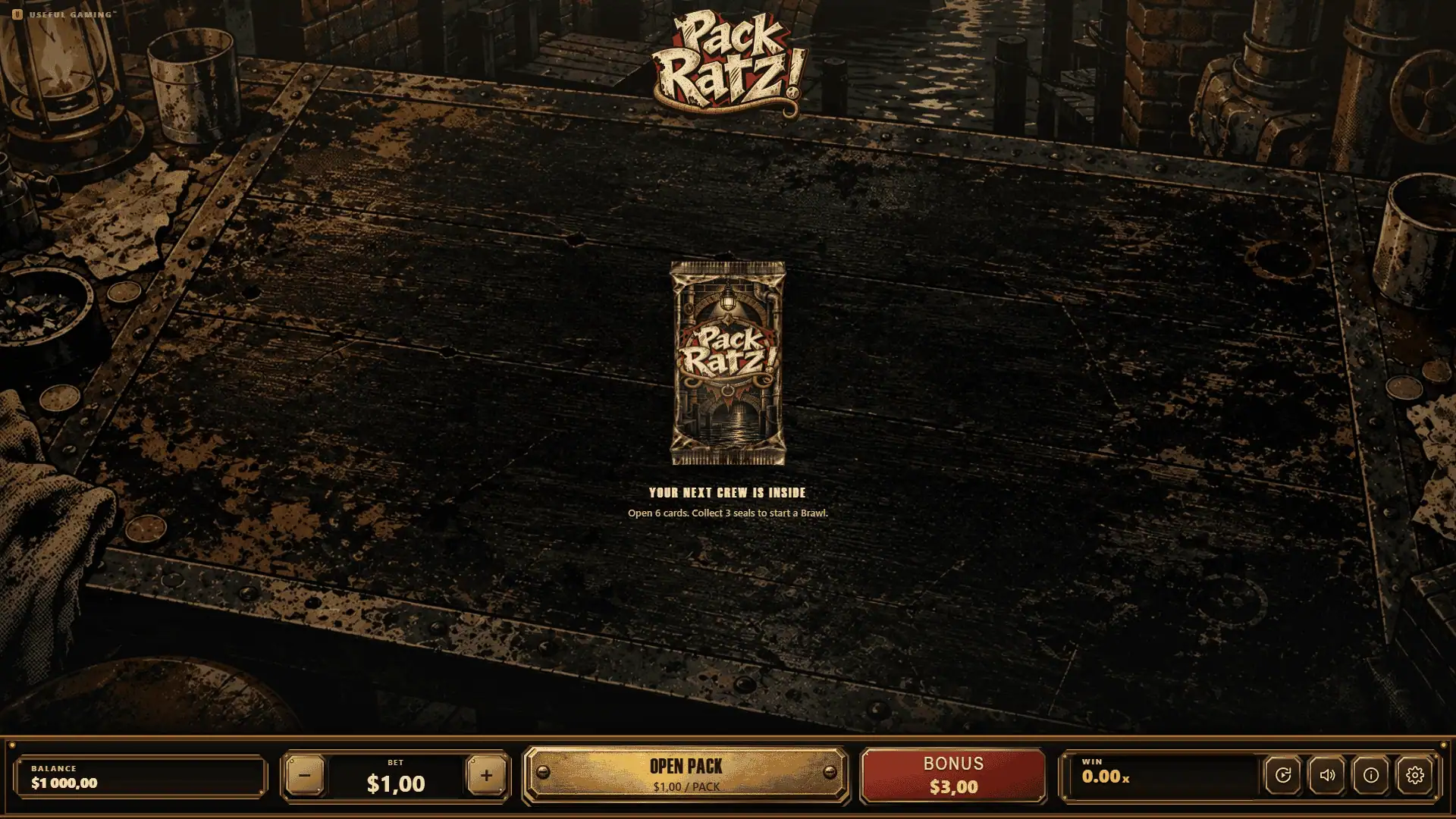 Pack Ratz! slot gameplay reels