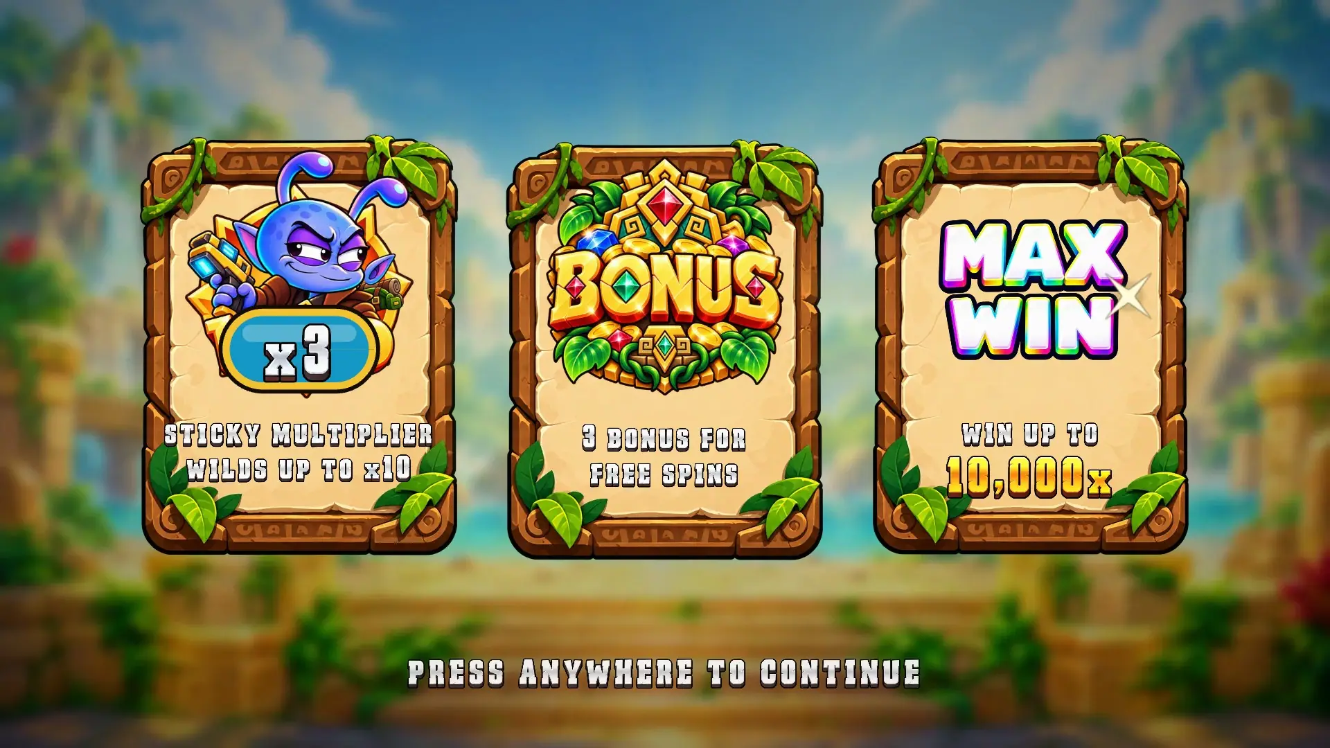 Loot Bringer slot intro screen
