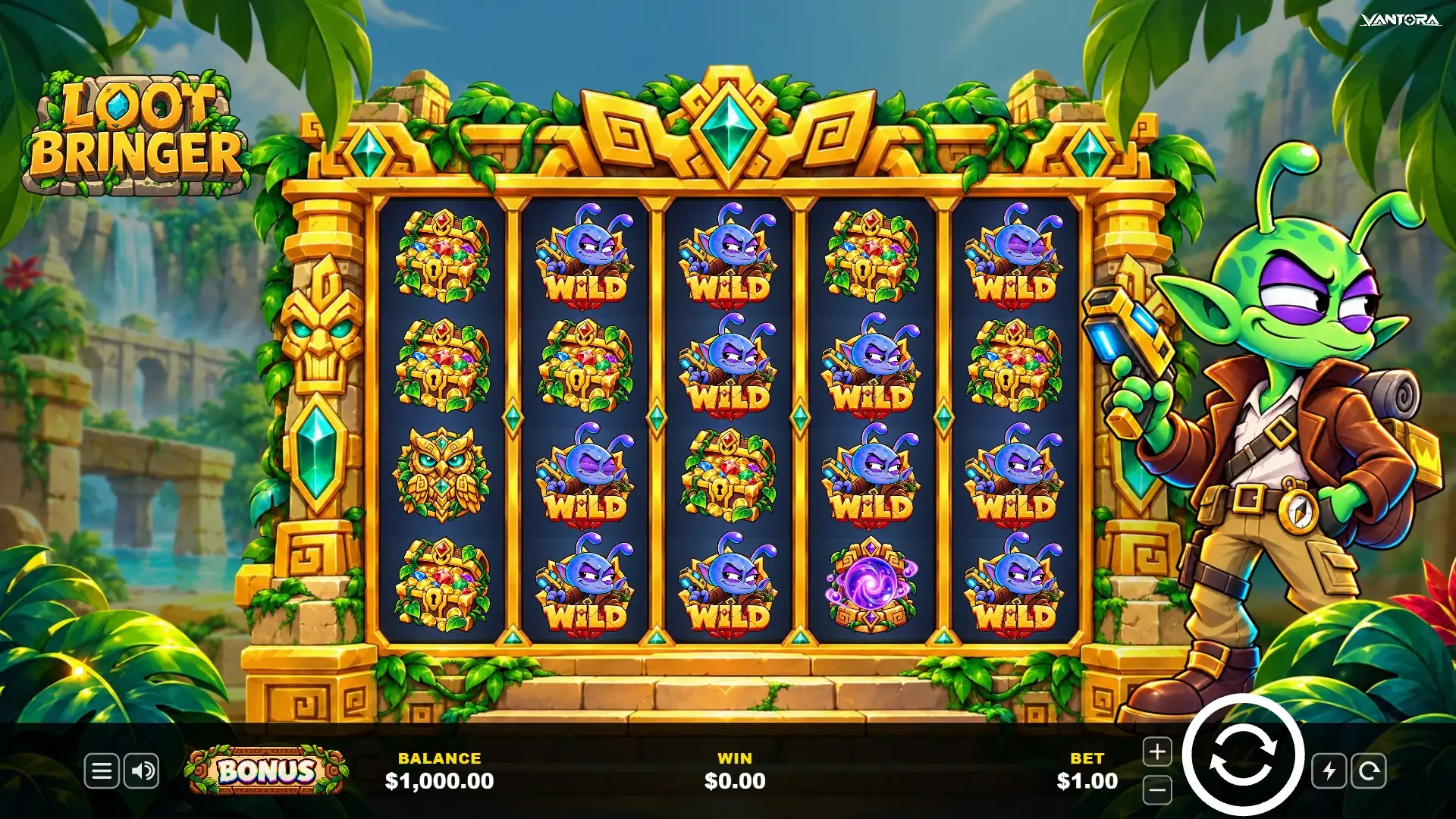 Loot Bringer slot gameplay reels