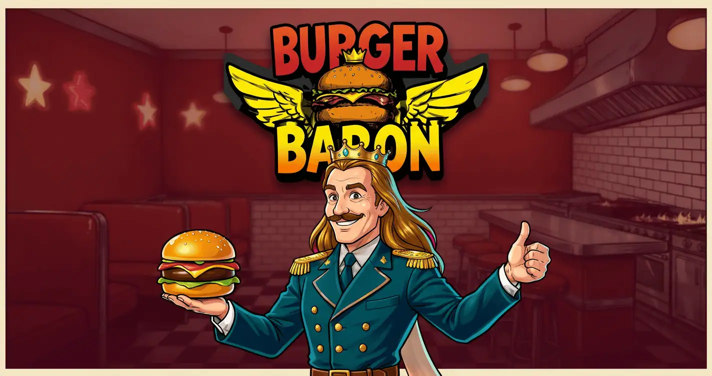 Burger Baron Slot Demo by Venos Studio slot cover image