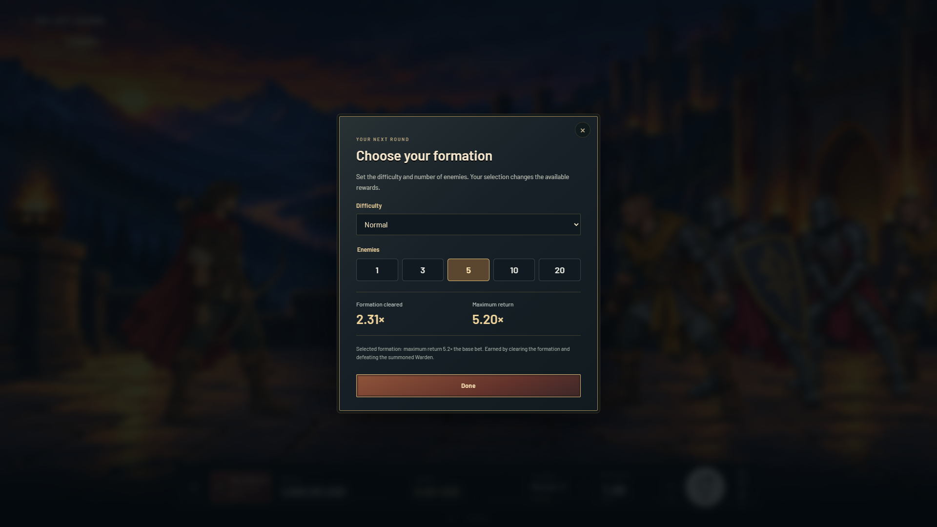 The Last Archer bonus buy menu