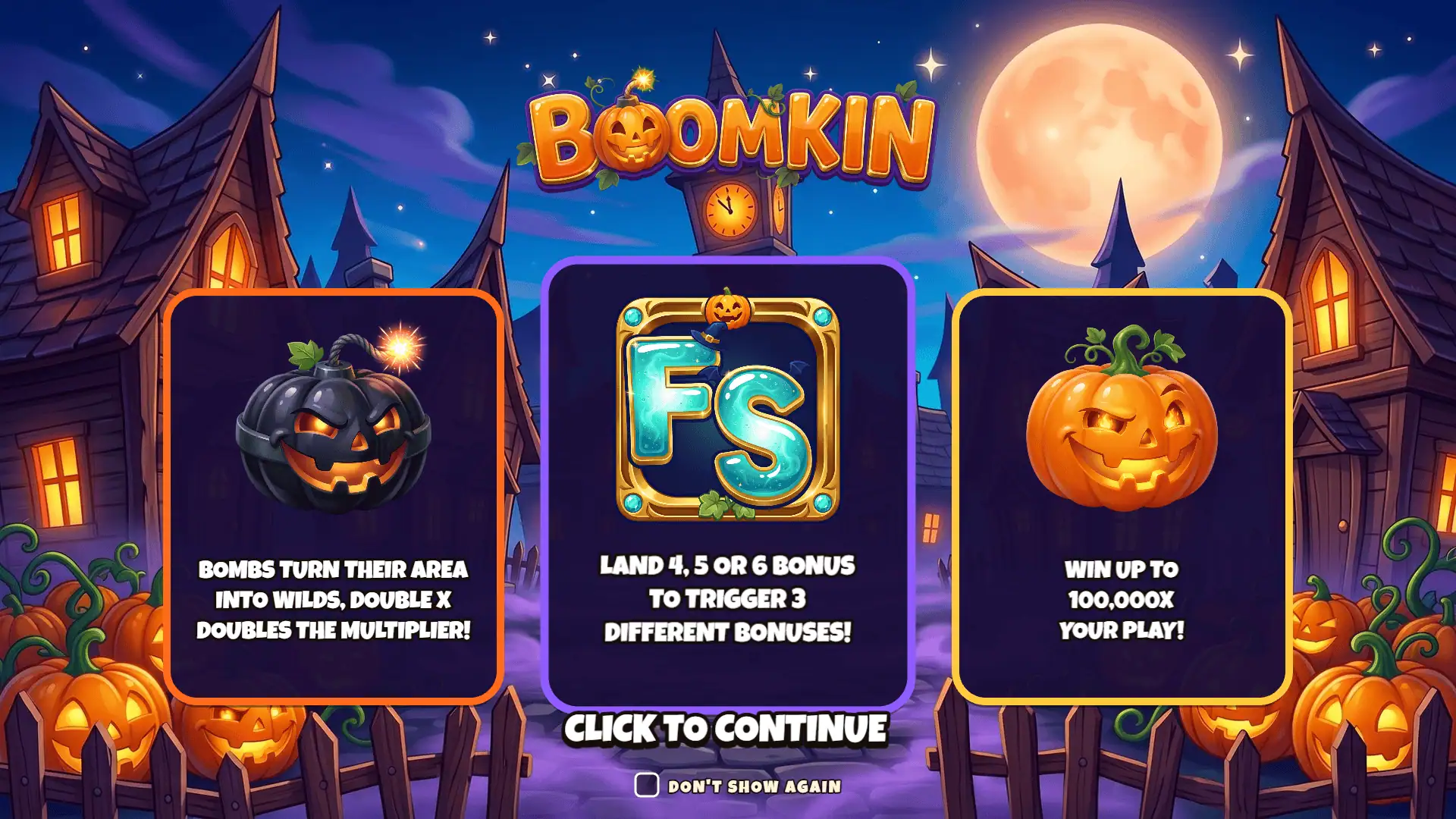 Boomkin slot intro screen