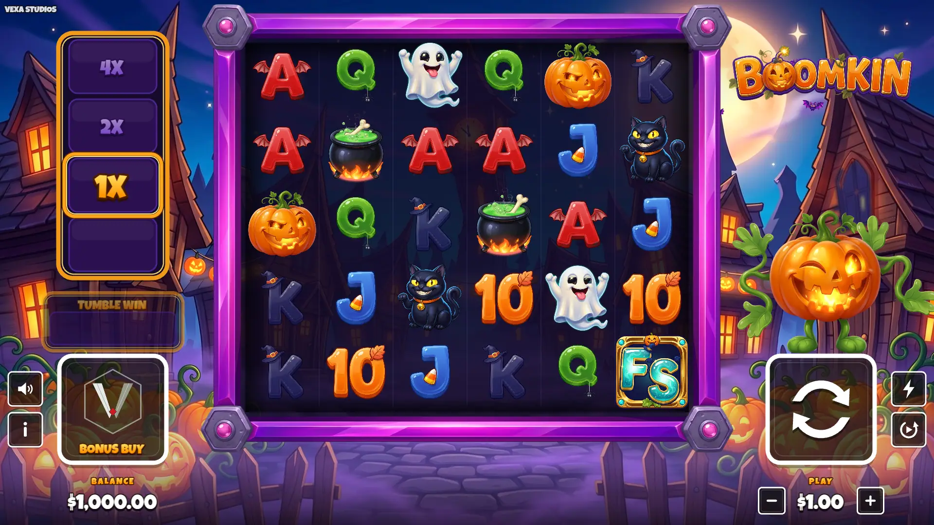 Boomkin slot gameplay reels