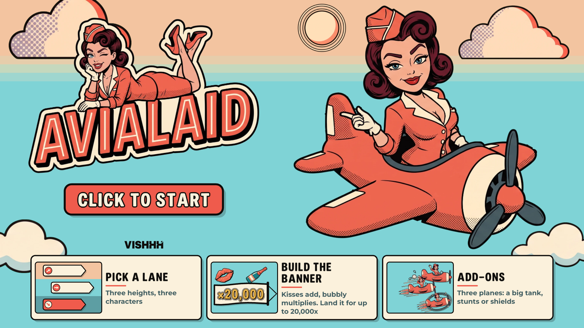 Avialaid slot intro screen