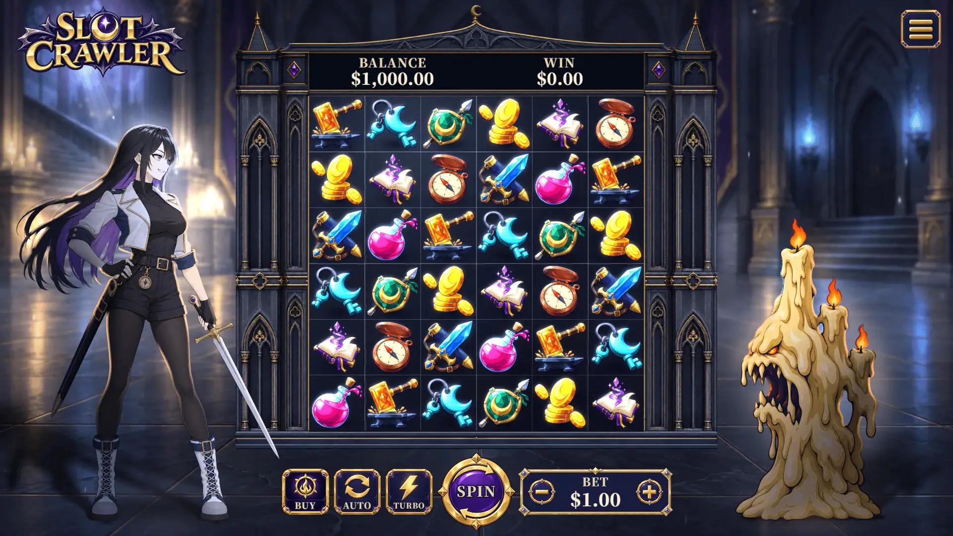 Slot Crawler slot gameplay reels