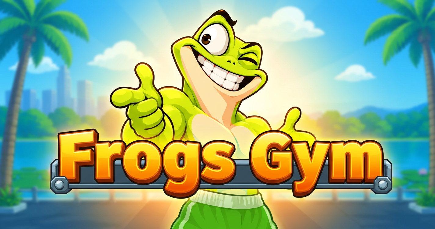 Frogs Gym Slot Demo by Wild Goose slot cover image