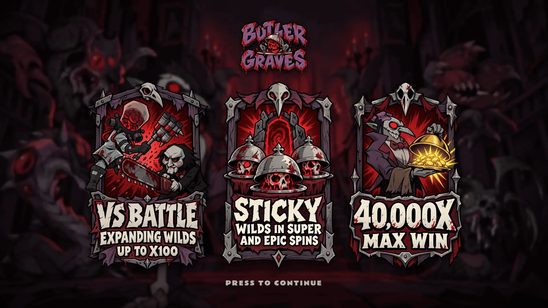Butler Graves slot intro screen