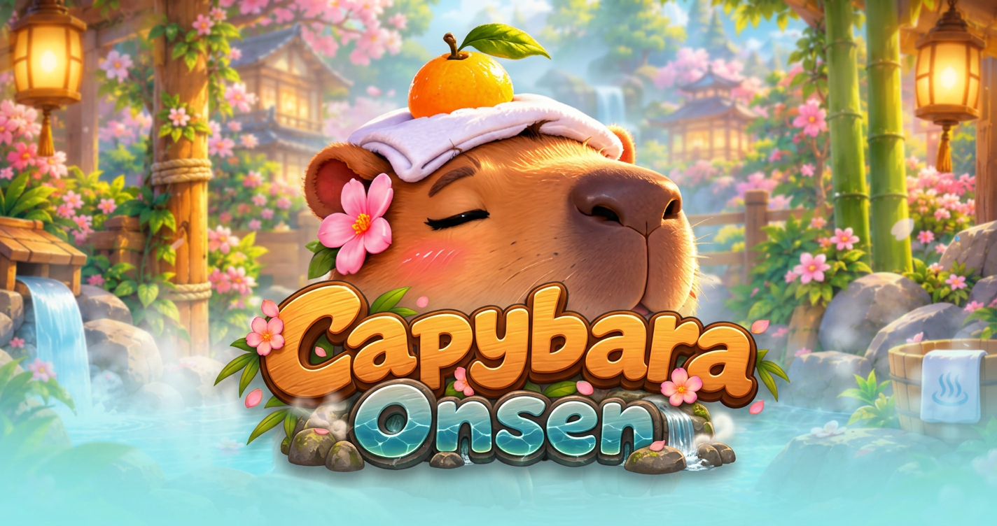 Capybara Onsen Slot Demo by Winfinity slot cover image