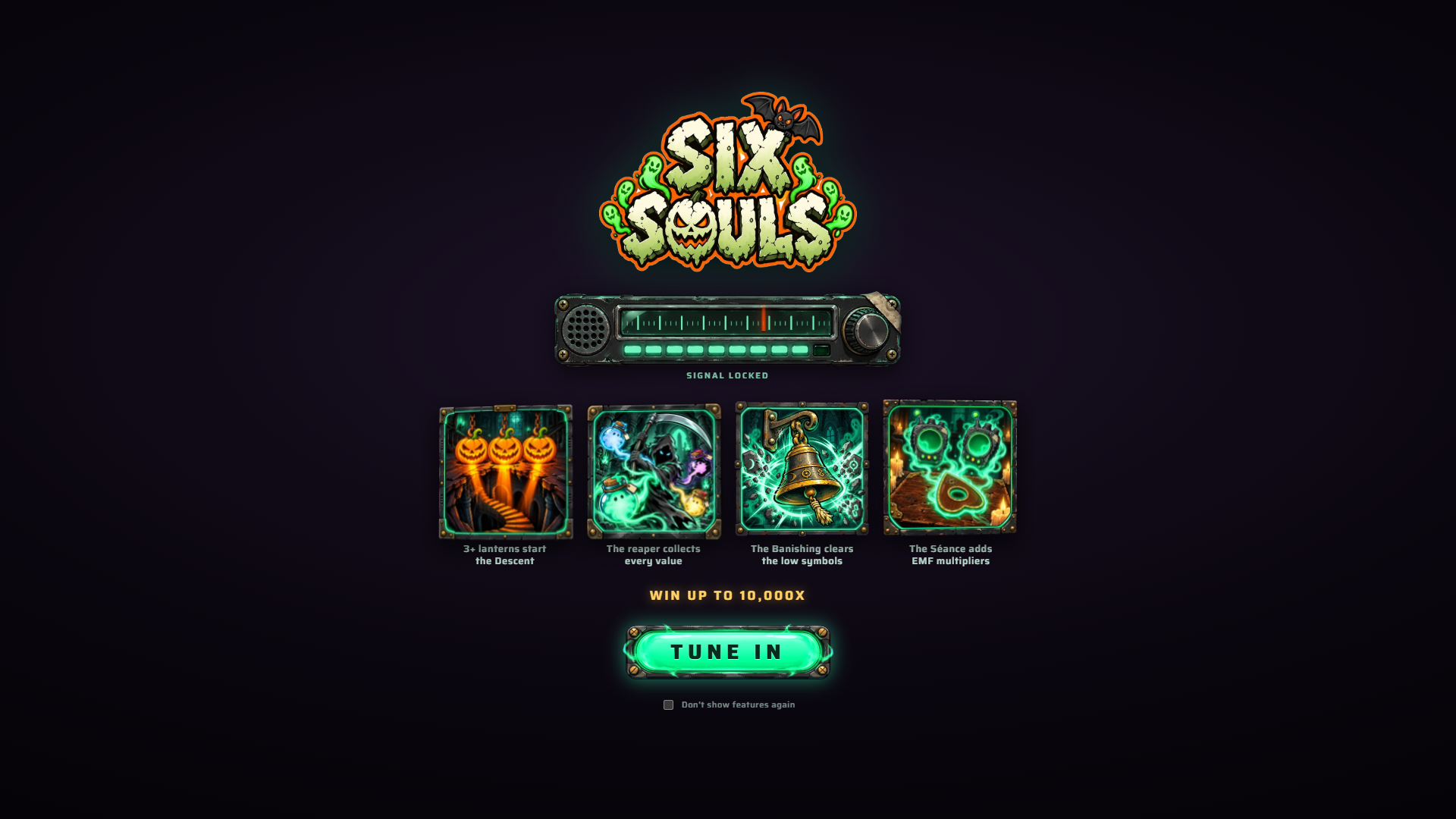Six Souls slot intro screen