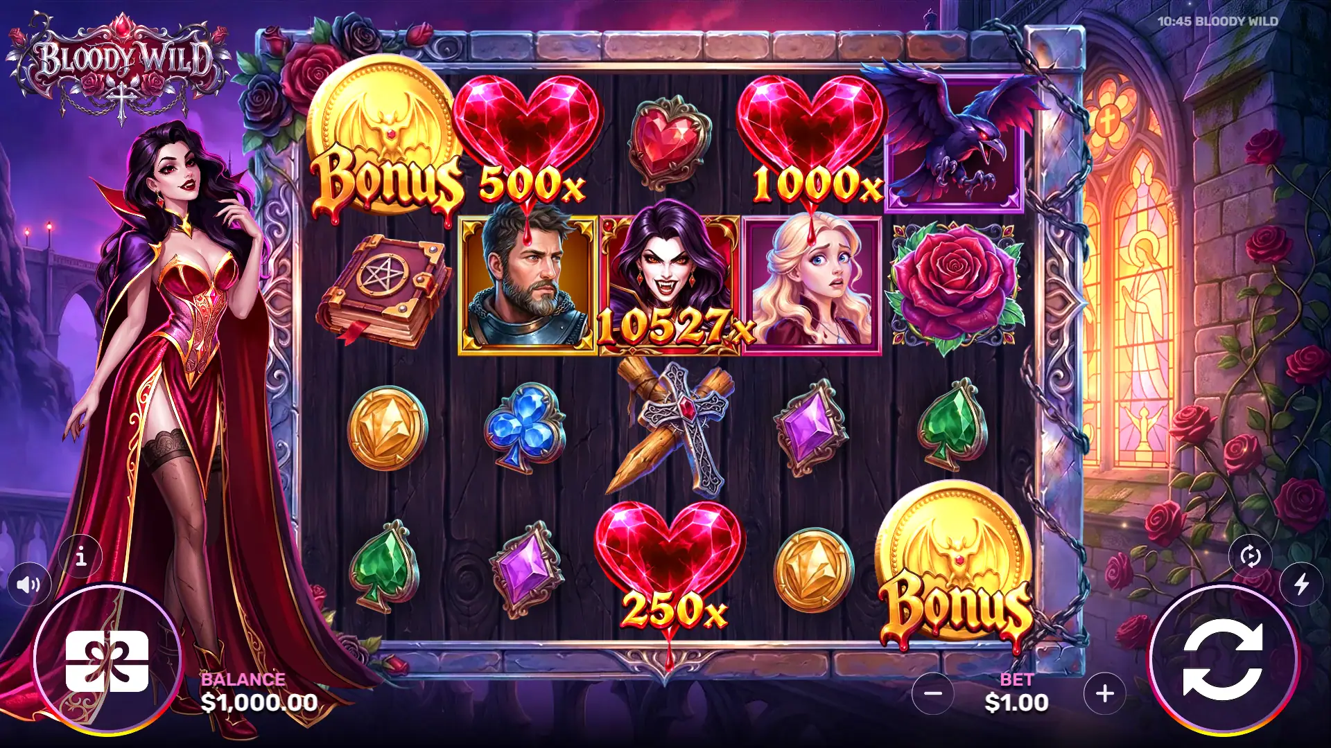 Bloody Wild slot gameplay reels