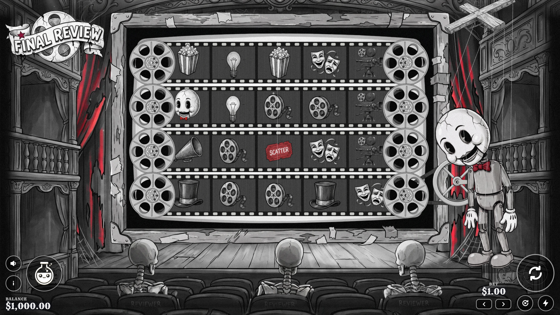Final Review slot gameplay reels